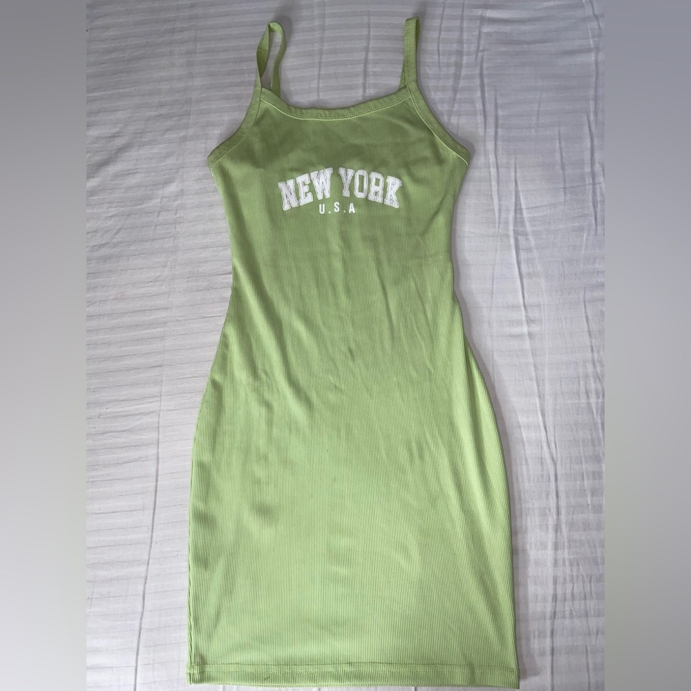 Letter graphic bodycon Dress